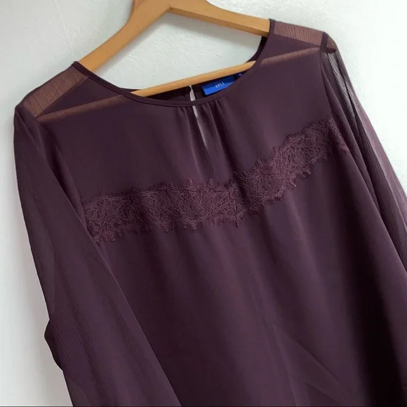 Apt. 9 Women's Purple Blouse - Picture 2 of 11